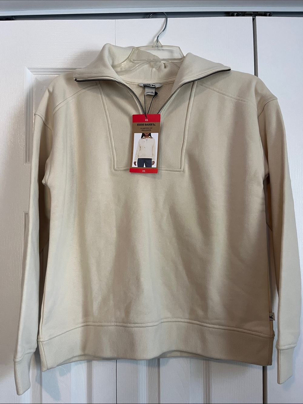 Eddie Bauer Women’s Cream Zip-Up Pullover Jacket